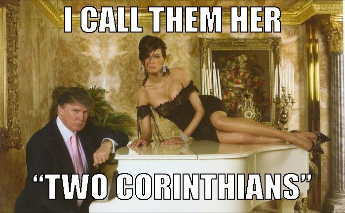 “I call them her ‘Two Corinthians’”