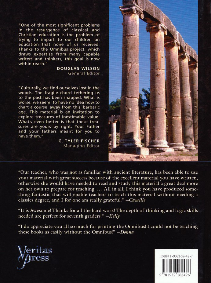 Omnibus Volume I: Biblical and Classical Civilizations, back cover