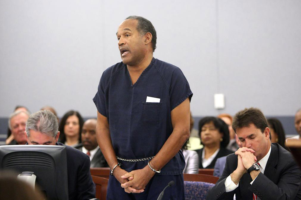 OJ Simpson in chains