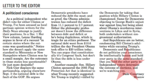 Moscow-Pullman Daily News, letter to the editor