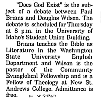 Moscow-Pullman Daily News Religion Briefs, September 23, 1999