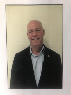 Greg Gianforte mugshot from misdemeanor assault conviction.