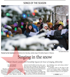 Moscow-Pullman Daily News, December 18, 2017, front page