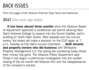 Moscow-Pullman Daily News, July 16, 2018