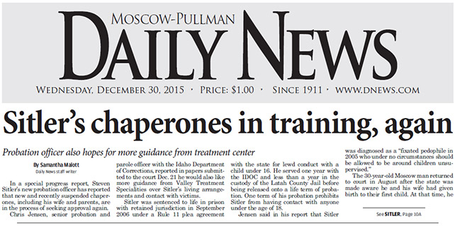 Moscow-Pullman Daily News: “Sitler’s chaperones in training again”