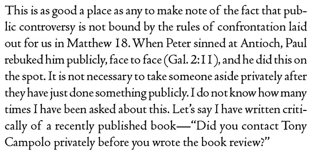 A Serrated Edge: A Brief Defense of Biblical Satire and Trinitarian Skylarking, page 64 excerpt