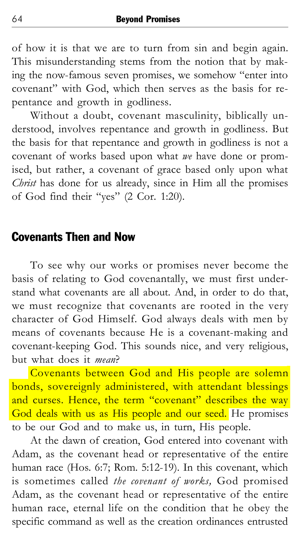 Beyond Promises: A Biblical Challenge to Promise Keepers, page 64