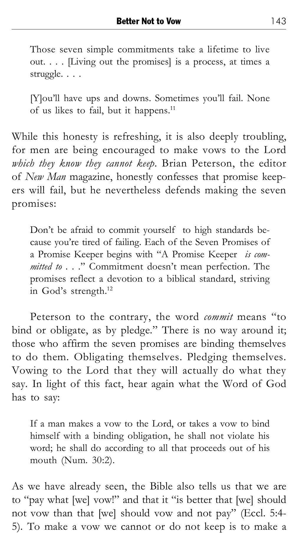 Beyond Promises: A Biblical Challenge to Promise Keepers, page 143