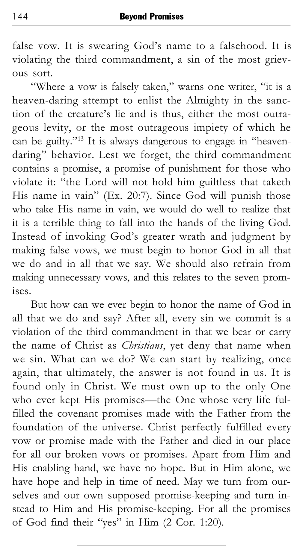 Beyond Promises: A Biblical Challenge to Promise Keepers, page 144