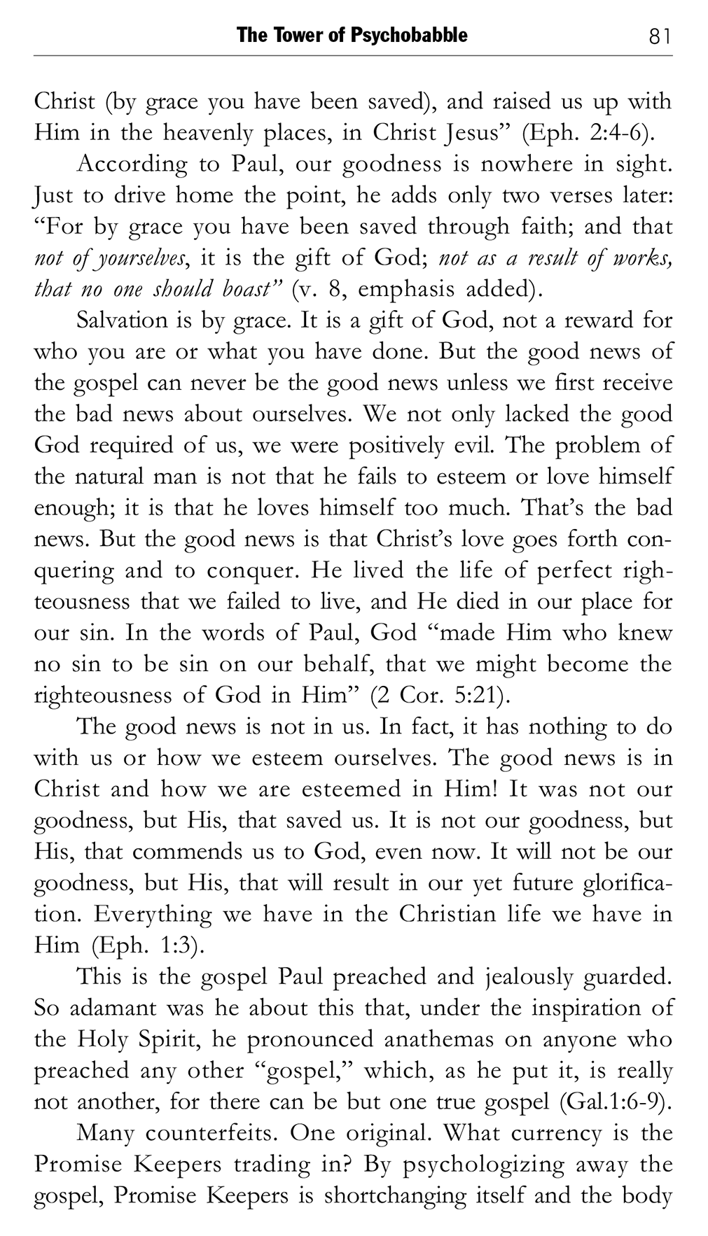 Beyond Promises: A Biblical Challenge to Promise Keepers, page 81