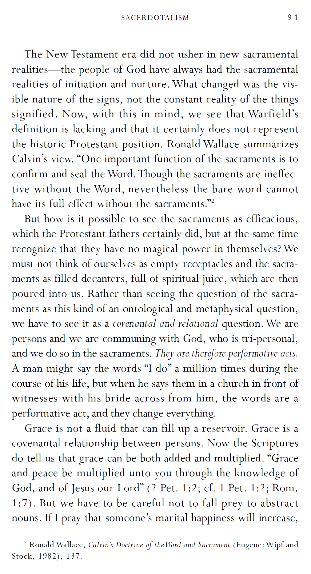 “Reformed Is Not Enough: Recovering the Objectivity of the Covenant, page 91