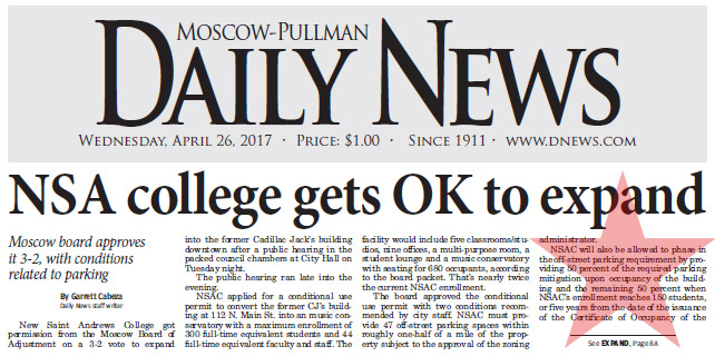 Moscow-Pullman Daily News