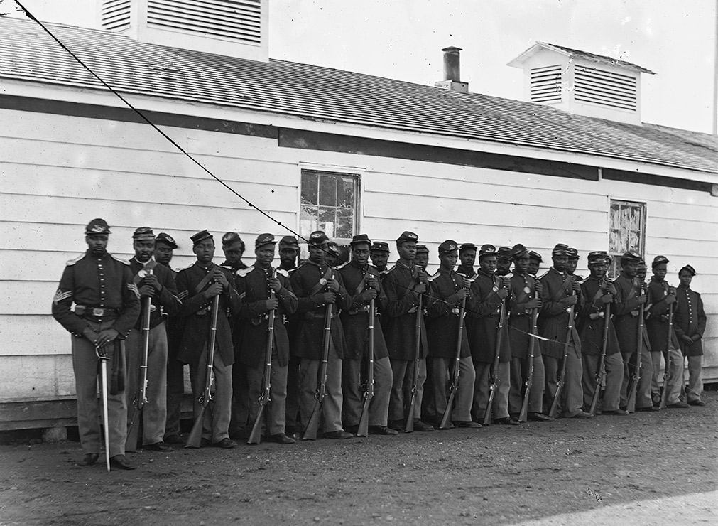 Company E, 4th US Colored Infantry at Fort Lincoln.