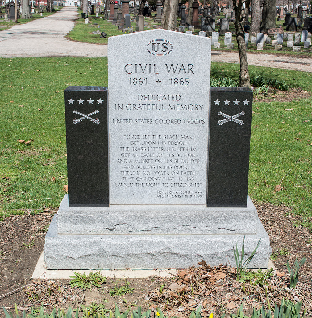 United States Colored Troops Memorial, Woodland Cemetery, Cleveland, Ohio.