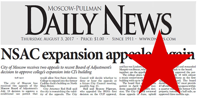 Moscow-Pullman Daily News, August 3, 2017