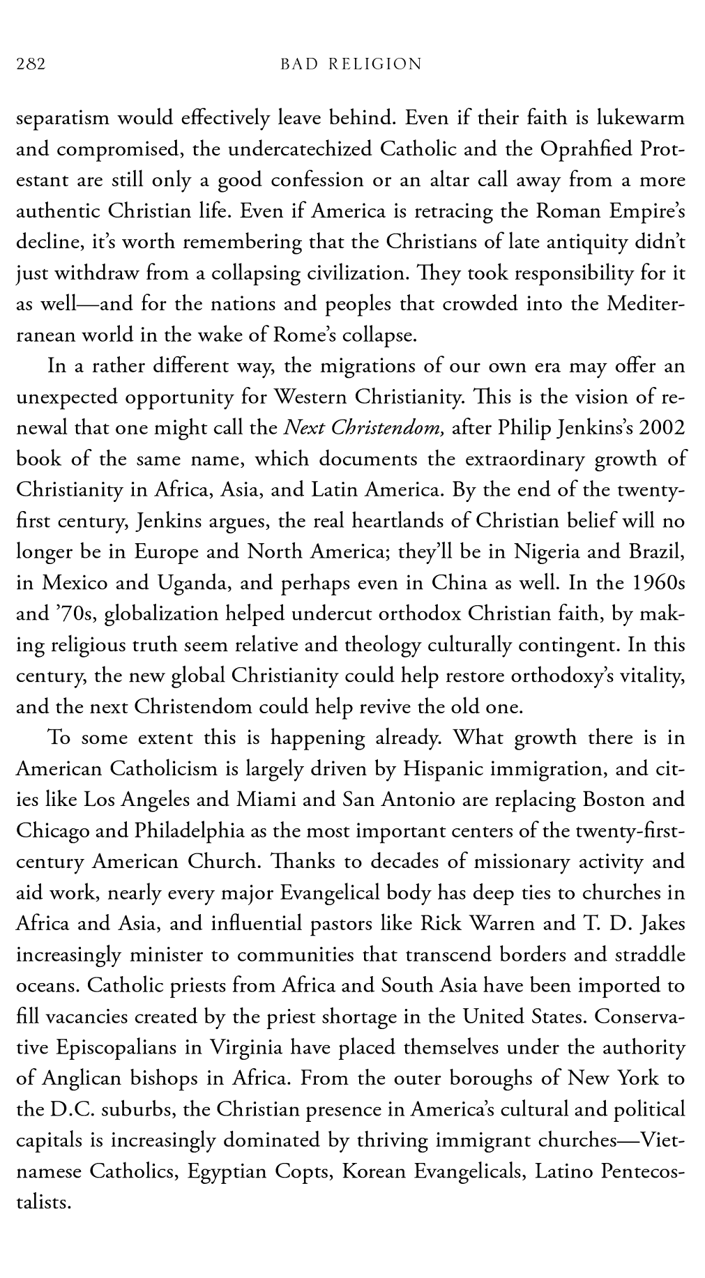Bad Religion: How We Became a Nation of Heretics, page 282