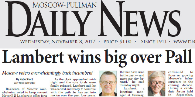 Moscow-Pullman Daily News, November 8, 2017