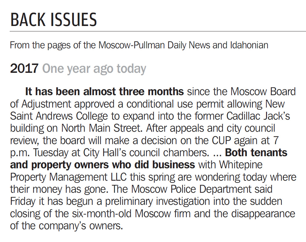 Moscow-Pullman Daily News