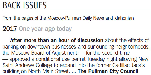 Moscow-Pullman Daily News, July 19, 2018