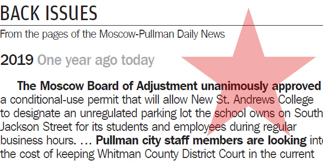 Moscow-Pullman Daily News, January 16, 2020