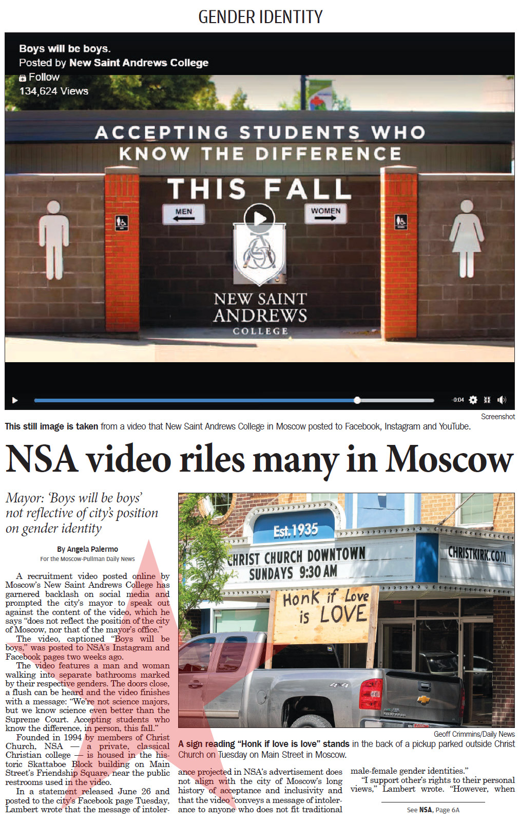 Moscow-Pullman Daily News, July 3, 2020, page 1