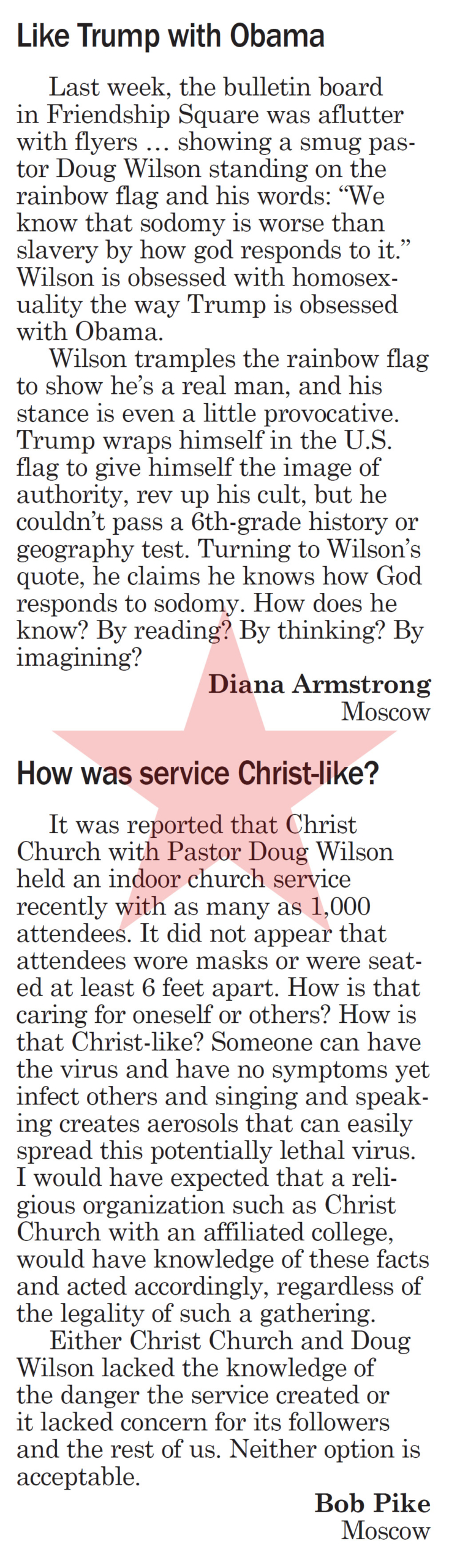 Moscow-Pullman Daily News, July 4, 2020, Letters to the Editor