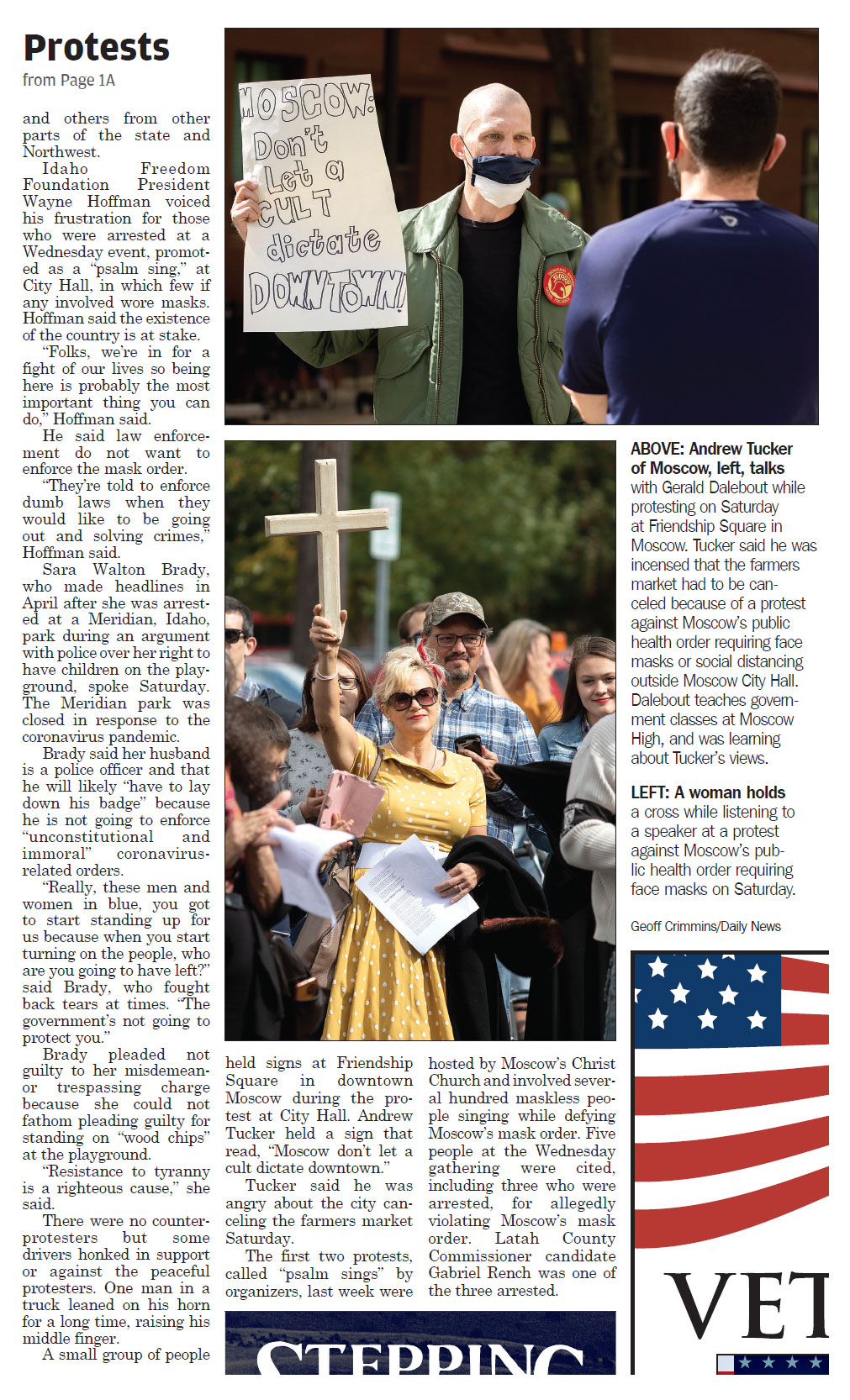 Moscow-Pullman Daily News, September 28, 2020, page 3