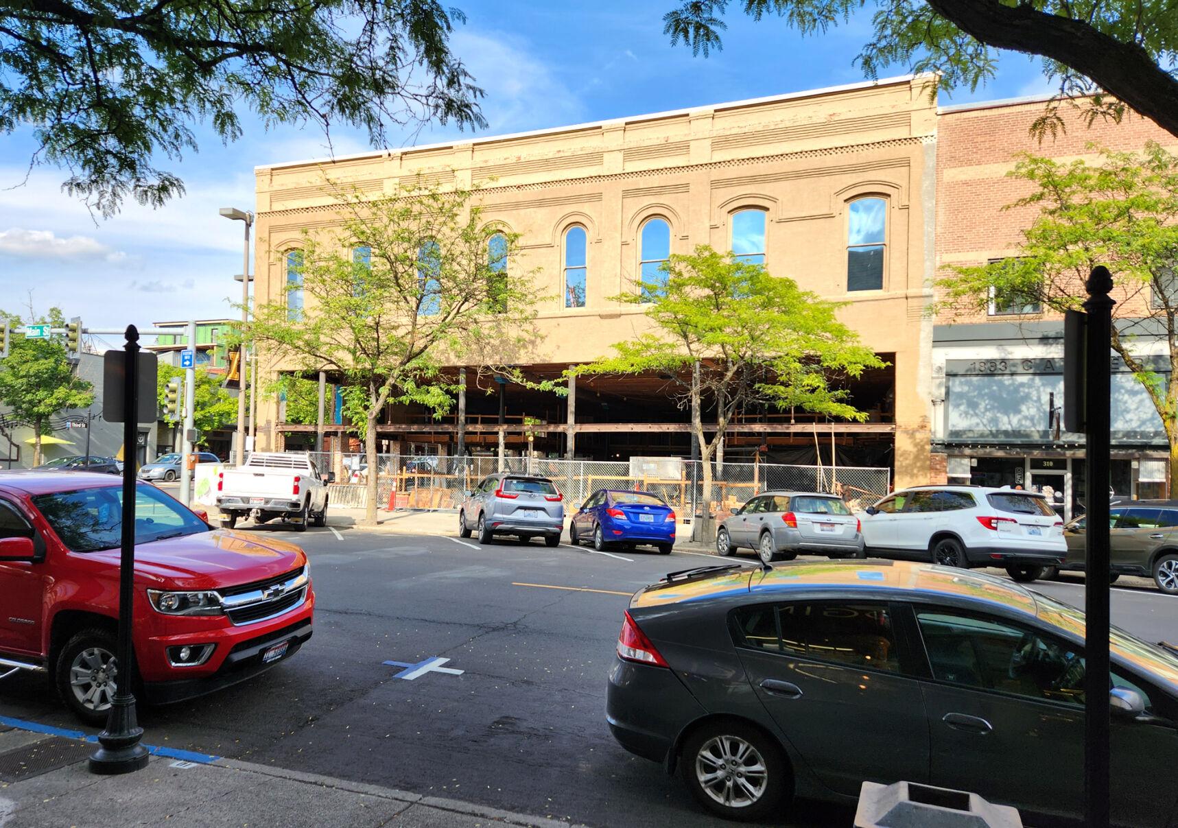 Restoration continues at the historic Davids’ Building on Third and Main streets in downtown Moscow. The building was most recently home Champions Grill and Bar.